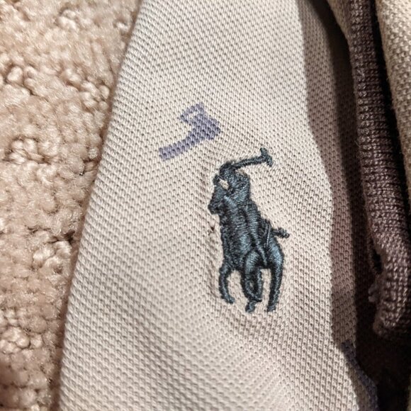 Polo Ralph Lauren Men's Large (Medium) Polo Shirt Brown Hunting Camping AOP - Picture 4 of 8